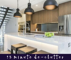 15 minute de-clutter