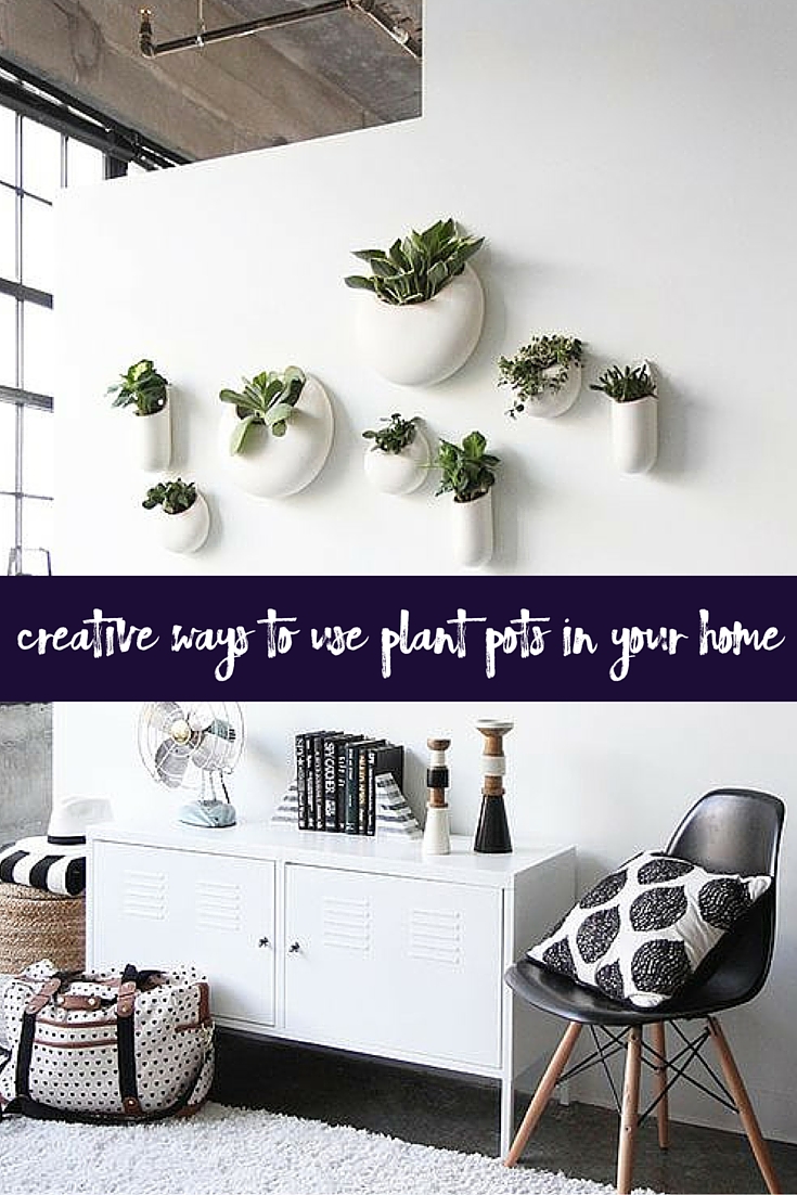 ways to use plant pots in your home