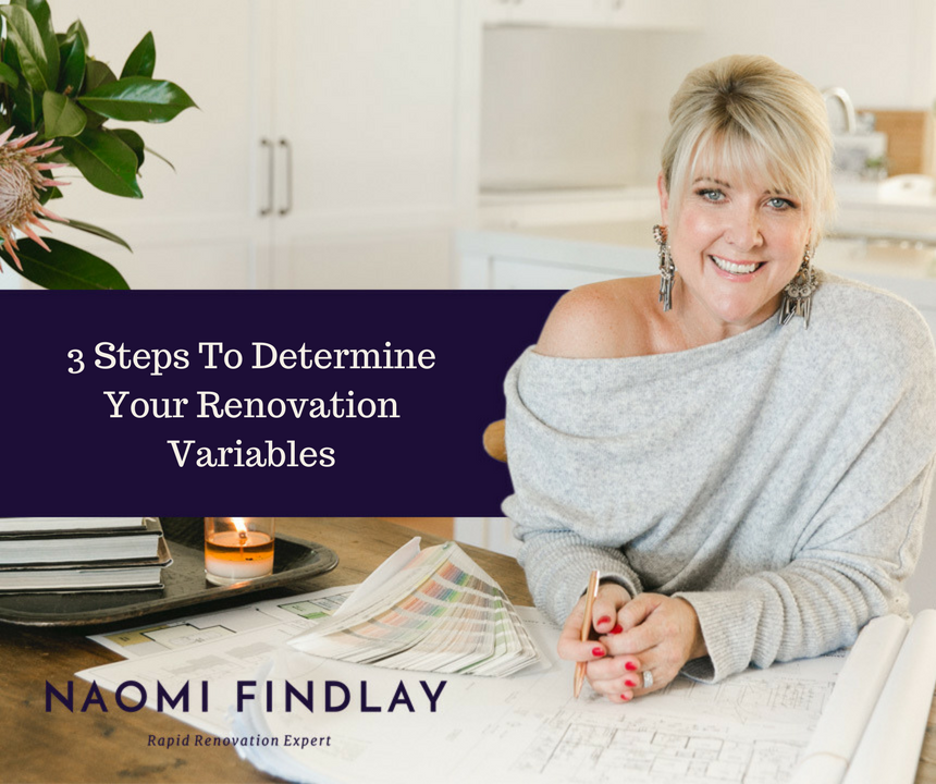 3 STEPS RENOVATION VARIABLES