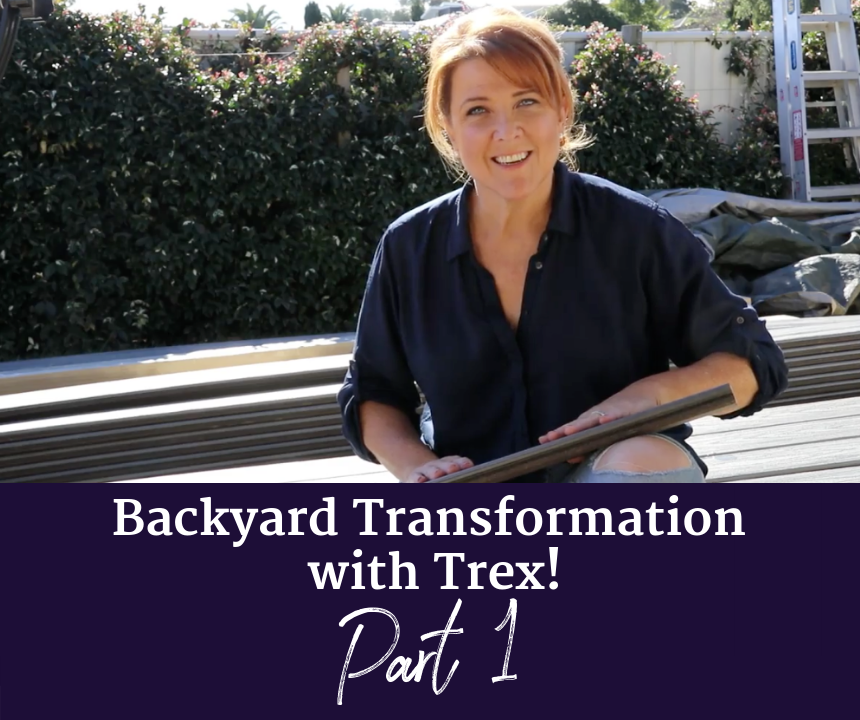 Backyard transformation with Trex Part 1