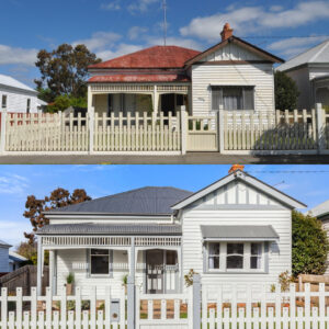 Before and After Photos - Front of House