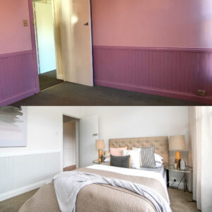 Before and After Photos - Bedroom Renovation