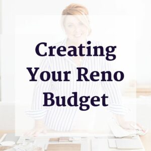Creating Your Reno Budget