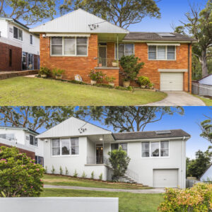 Before and After Photos - Front of home