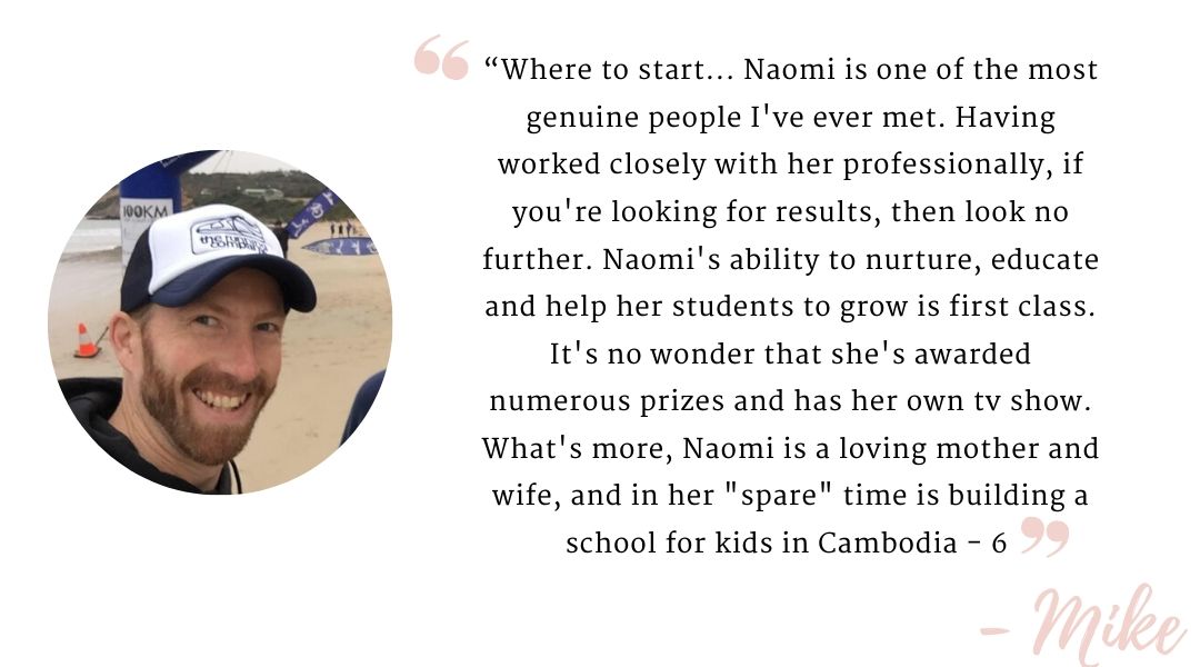 Testimonial from Mike on Naomi Findlay Interior Designers