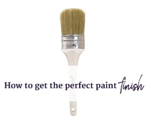 how to get the perfect paint finish