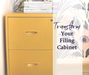 Filing cabinet makeover