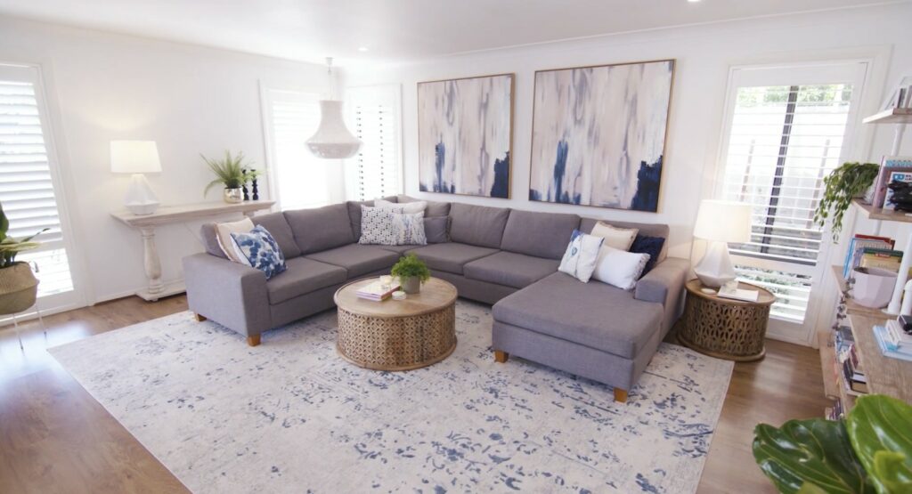 large living room makeover with Naomi Findlay