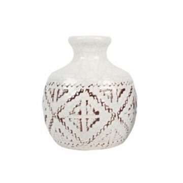 Leander Ceramic Vase White