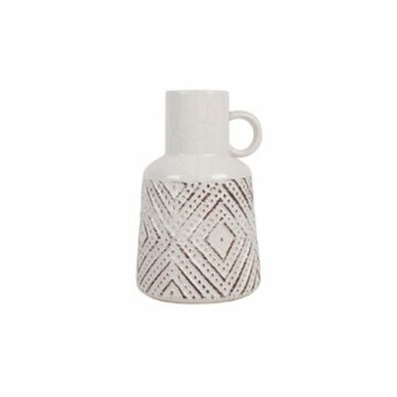 Leo Ceramic Vase White